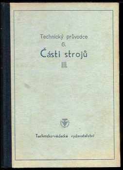 Jaroslav Janatka: Části strojů. Část 3, Čepy