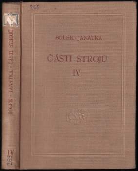 Části strojů IV - Části pístových strojů