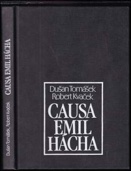 Robert Kvaček: Causa Emil Hácha
