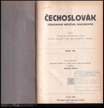 Augustin Seifert: Čechoslovák, ročník 1930