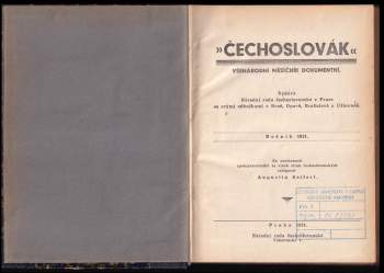 Augustin Seifert: Čechoslovák, ročník 1931 - 1933
