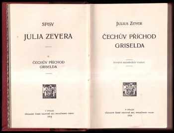 Julius Zeyer: Čechův příchod ; Griselda