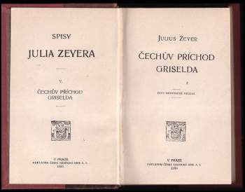 Julius Zeyer: Čechův příchod. Griselda