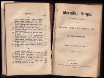 Josef Jiří Stankovský: Maxmilián Rumpal, prachatický primator