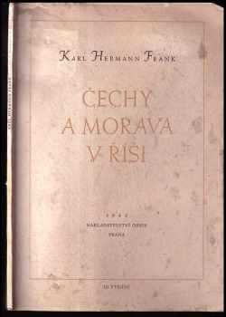 Čechy a Morava v Říši