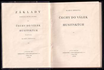 Kamil Krofta: Čechy do válek husitských