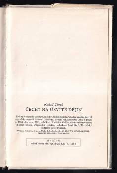 Rudolf Turek: Čechy na úsvitě dějin