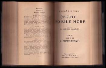 Ernest Denis: Čechy po Bílé hoře