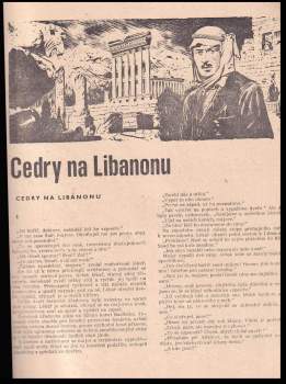 Alois Musil: Cedry na Libanonu