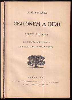 Václav Archibald Novák: Cejlonem a Indií