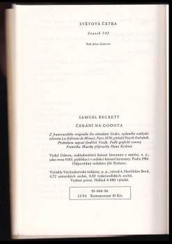 Samuel Beckett: Čekání na Godota