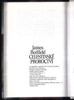 James Redfield: Celestinské proroctví