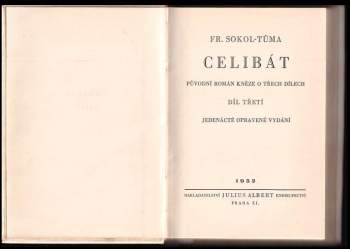 František Sokol Tůma: Celibát