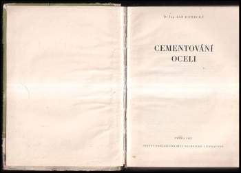 Ján Korecký: Cementování oceli