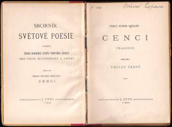 Percy Bysshe Shelley: Cenci