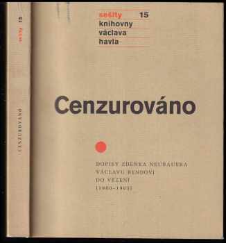 Zdeněk Neubauer: Cenzurováno