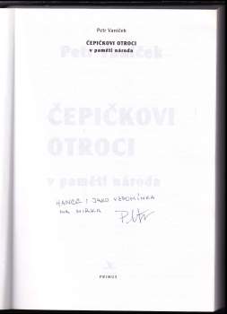 Petr Vaníček: Čepičkovi otroci v paměti národa