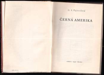 G. S Vojtovičová: Černá Amerika