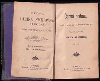 Józef Ignacy Kraszewski: Černá hodina