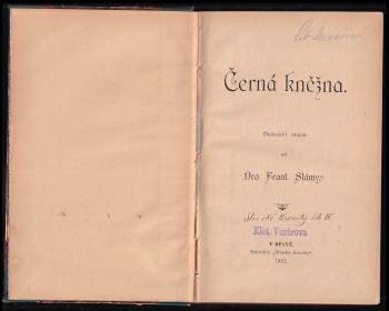František Sláma: Černá kněžna