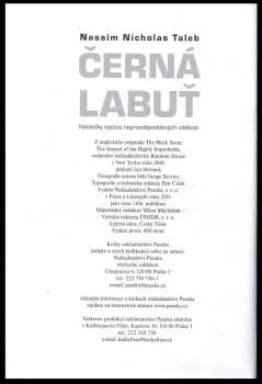 Nassim Nicholas Taleb: Černá labuť