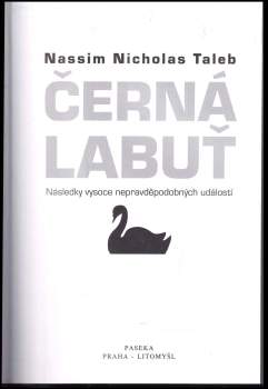 Nassim Nicholas Taleb: Černá labuť