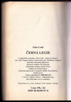 Glen Cook: Černá legie