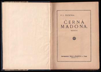 František Josef Čečetka: Černá madona