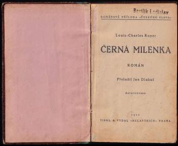 Louis-Charles Royer: Černá milenka