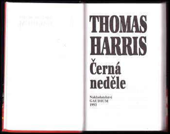Thomas Harris: Černá neděle