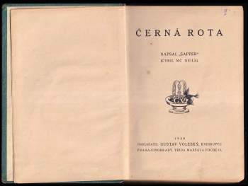 H. C McNeile: Černá rota