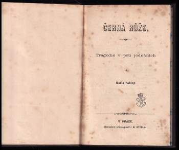 Karel Sabina: Černá růže