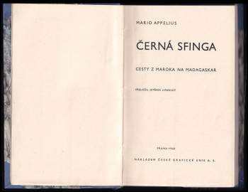 Mario Appelius: Černá sfinga