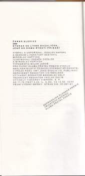 Miroslav Huptych: Černá slepice, aneb, Kterak se líhne bazalíček, jenž do domu štěstí přináší