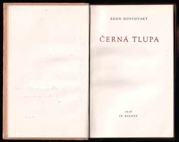 Egon Hostovský: Černá tlupa