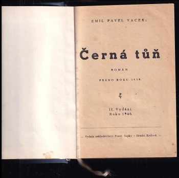 Emil Pavel Vacek: Černá tůň