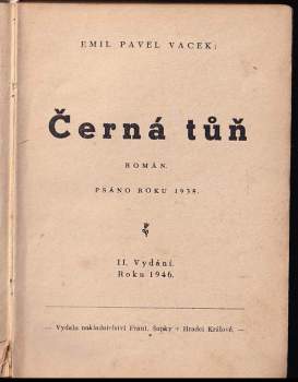 Emil Pavel Vacek: Černá tůň