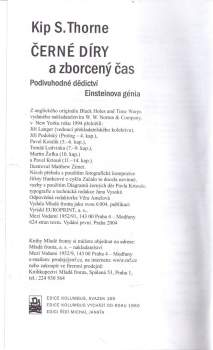 Kip S Thorne: Černé díry a zborcený čas