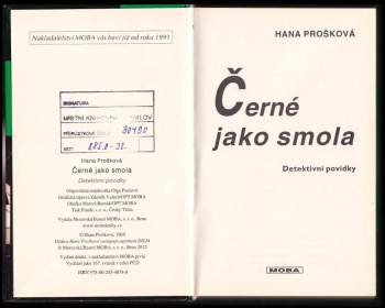 Hana Prošková: Černé jako smola