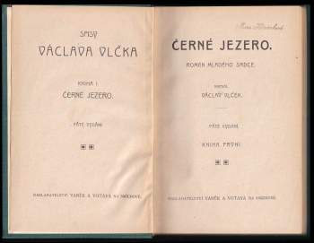Václav Vlček: Černé jezero