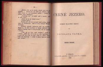 Václav Vlček: Černé jezero
