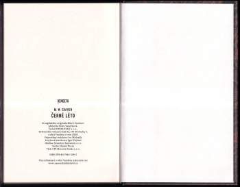 M. W Craven: Černé léto