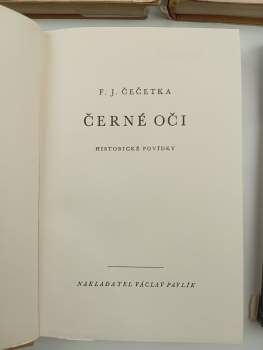 František Josef Čečetka: Černé oči