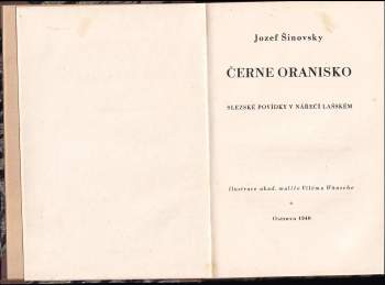 Jozef Šinovsky: Černe oranisko