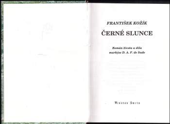 František Kožík: Černé slunce