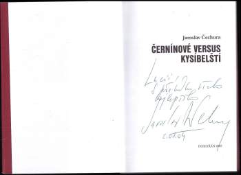 Jaroslav Čechura: Černínové versus Kysíbelští