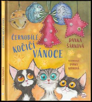 Černobílé kočičí Vánoce