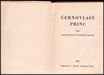 Černovlasý princ