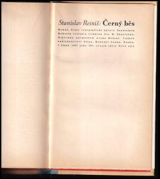 Stanislav Reiniš: Černý běs
