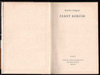 Emilio Salgari: Černý korzár